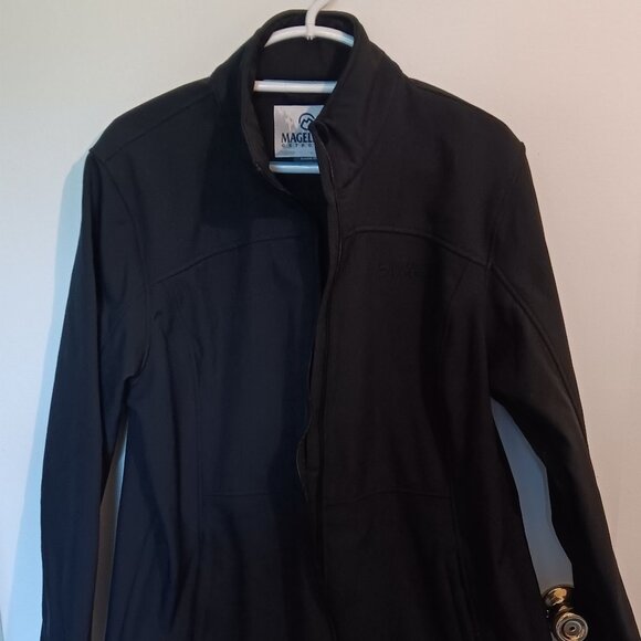 Magellan Outdoors Softshell Full Zip Jacket Pockets Black Women’s 2XL - Picture 1 of 11